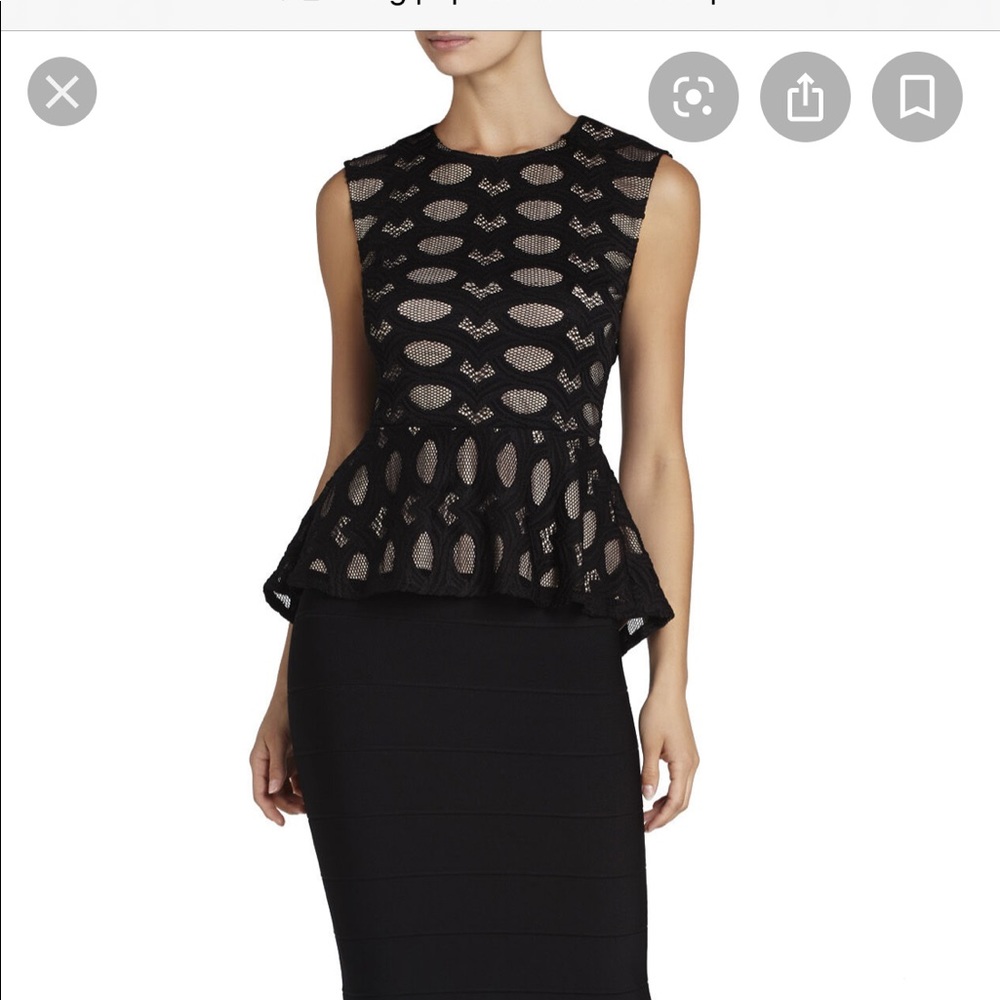 Bcbg péplum top - Picture 1 of 4